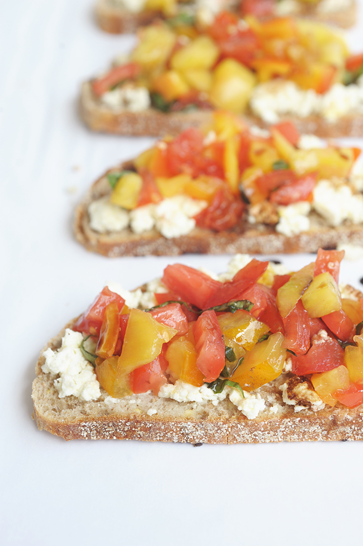 Tomato Feta Bruschetta Recipe | alice & lois