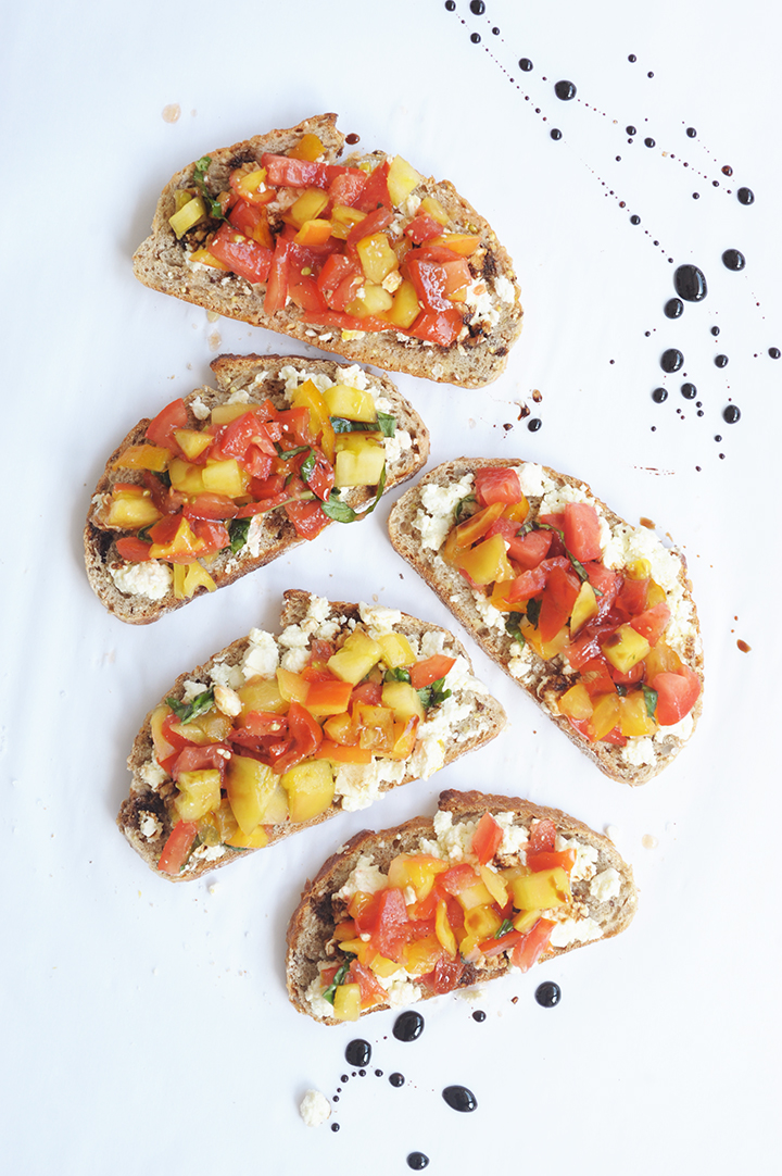 Tomato Feta Bruschetta Recipe | alice & lois