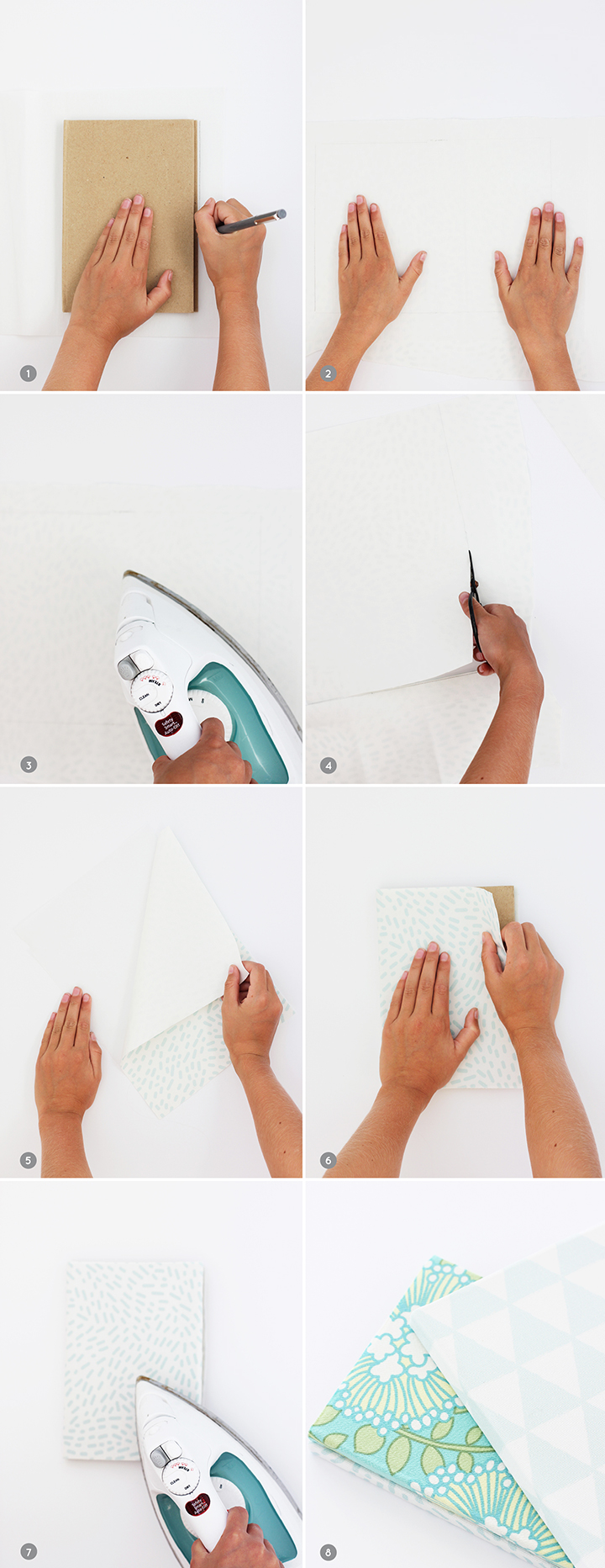 DIY Fabric Covered Notebook