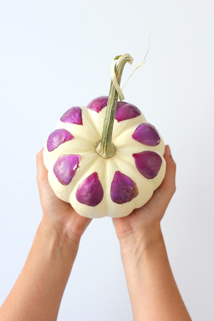 Decoupage Flower Pumpkins |alice & lois