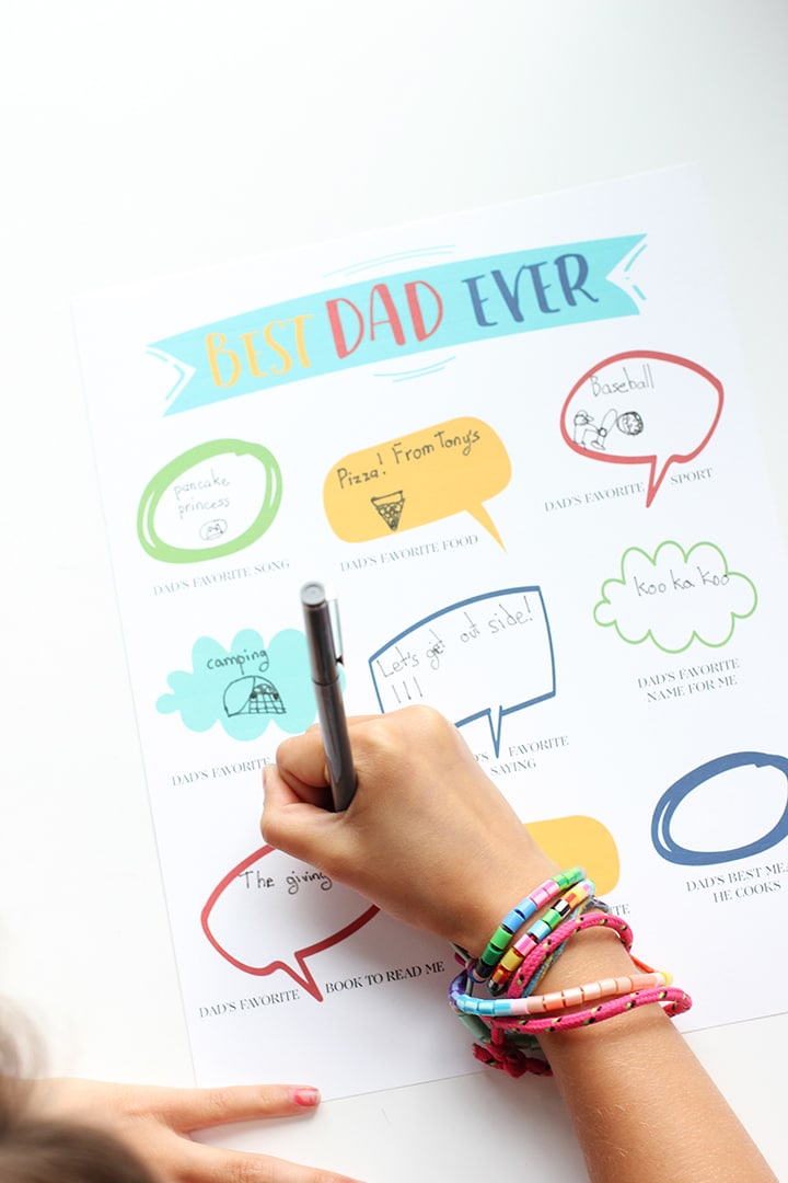Father's Day Gift Idea and Free Printable
