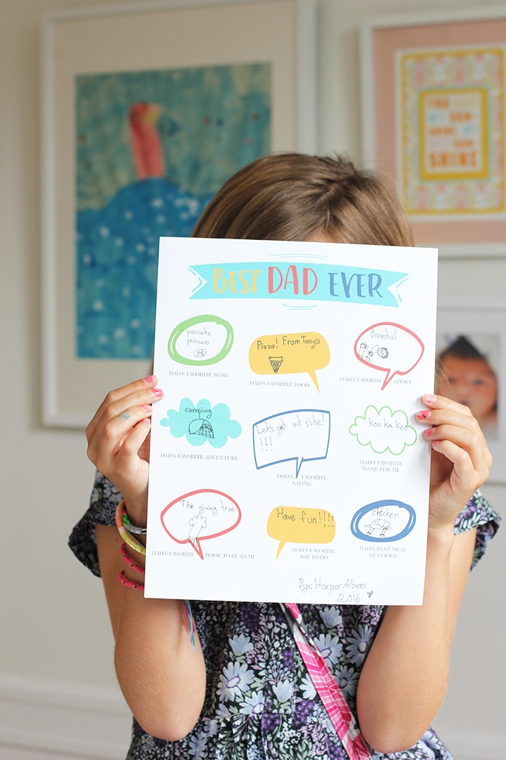 Father's Day Gift Idea and Free Printable