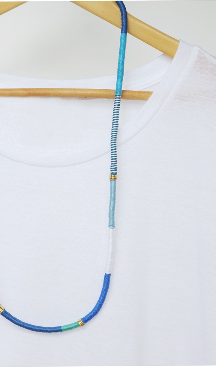DIY Wrapped Rope Necklace