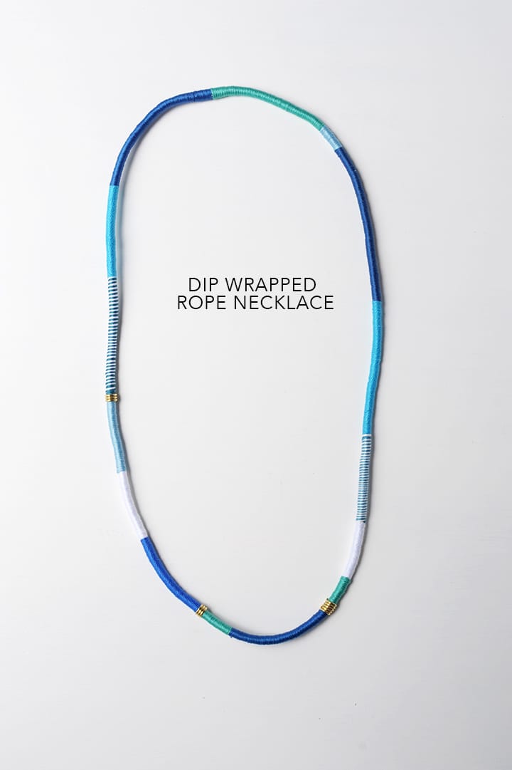 DIY Wrapped Rope Necklace