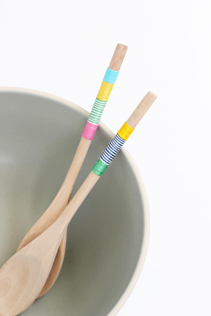 Alice and LoisDIY Wrapped Wooden Spoons Alice and Lois