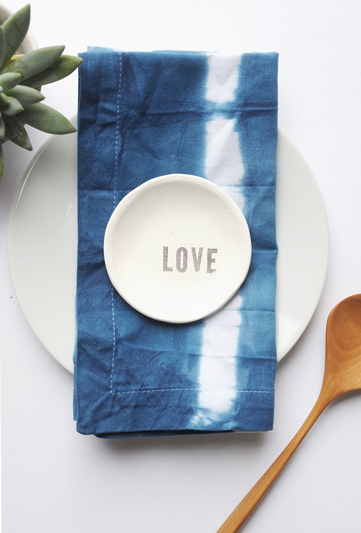 DIY Shibori Indigo Dish Towels Tutorial