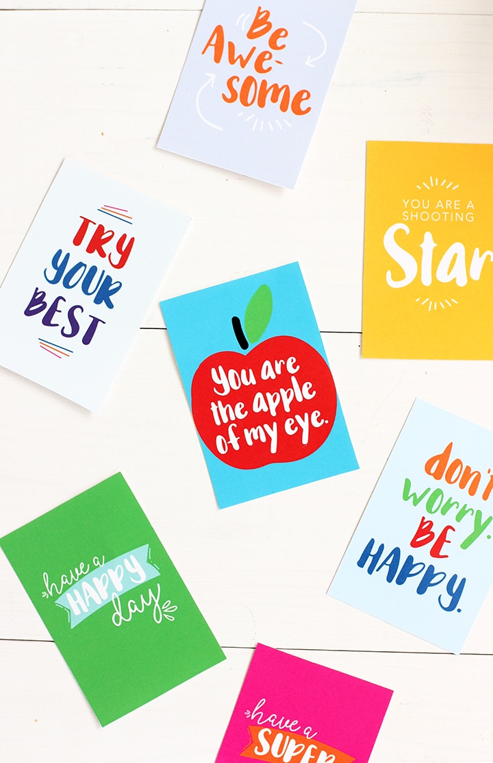 Back to School Healthy Lunch Ideas and Free Printable Lunchbox Notes
