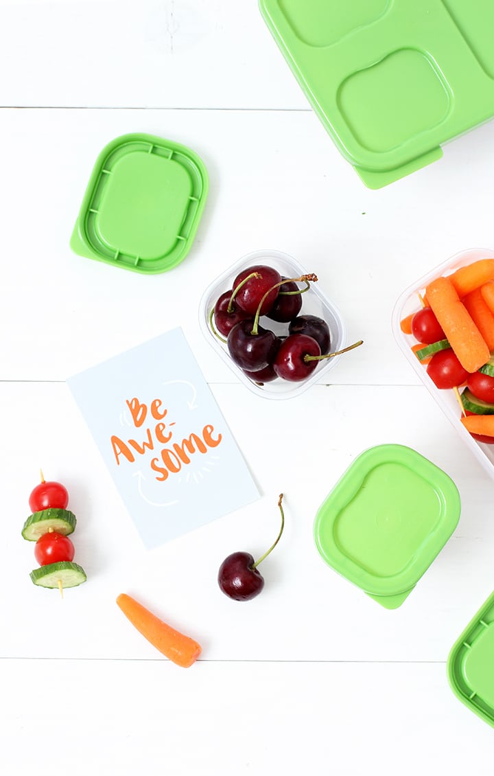 Back to School Healthy Lunch Ideas and Free Printable Lunchbox Notes