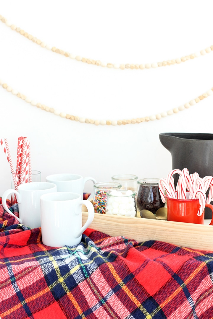 Hot Chocolate Bar and Whipped Cream Snowflakes