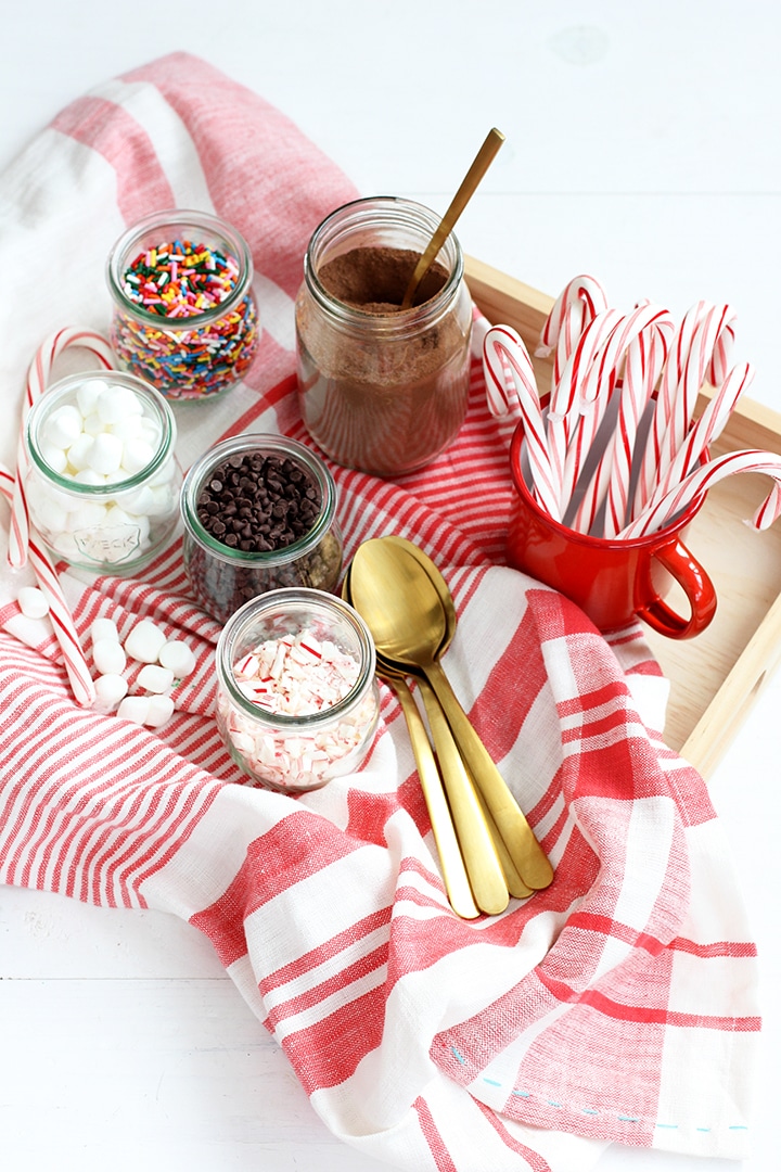 Hot Chocolate Bar and Whipped Cream Snowflakes