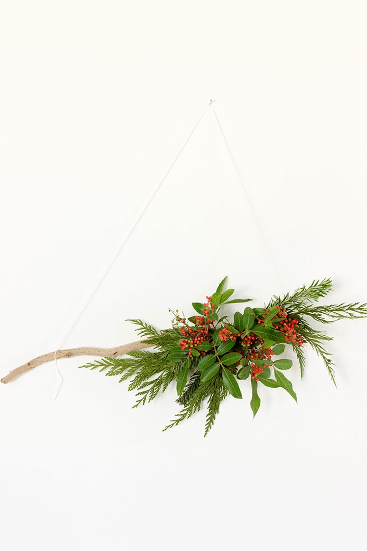 DIY Modern Greenery Wreath