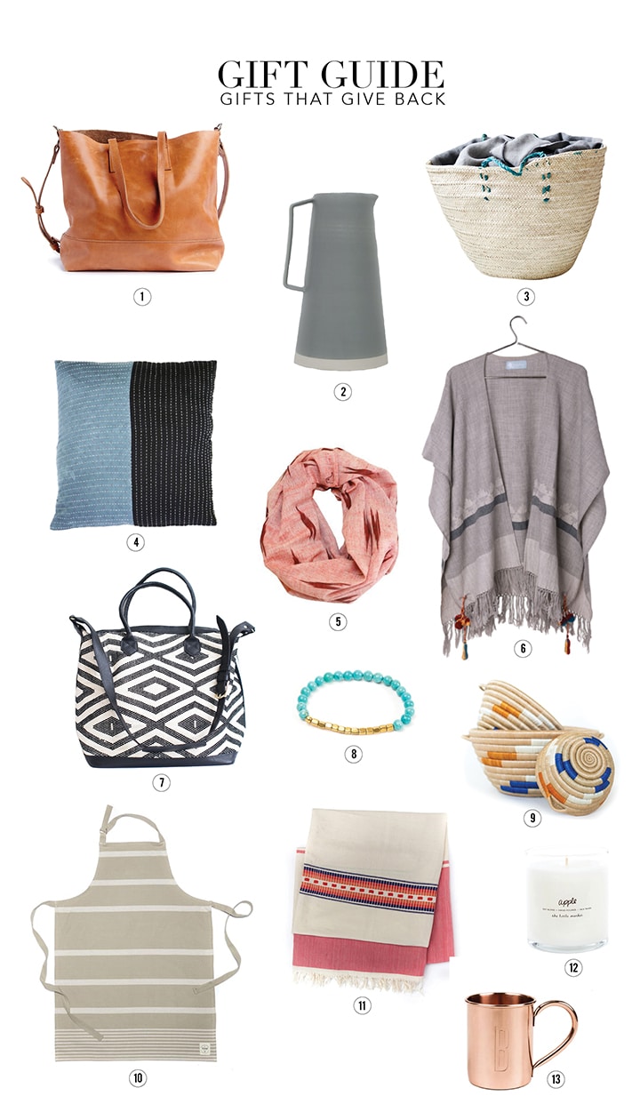 Give gifts this year that give back – our Gift Guide from social good companies.