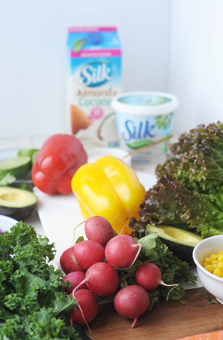 Our favorite Chopped Salad with Cilantro Lime Dressing Recipe.