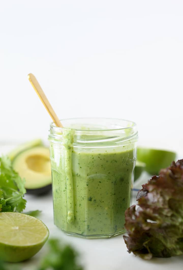 Our favorite Chopped Salad with Cilantro Lime Dressing Recipe.