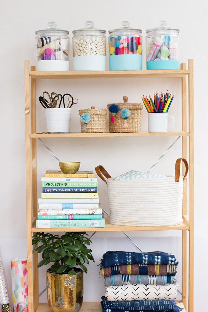 Painted Glass Storage Jars