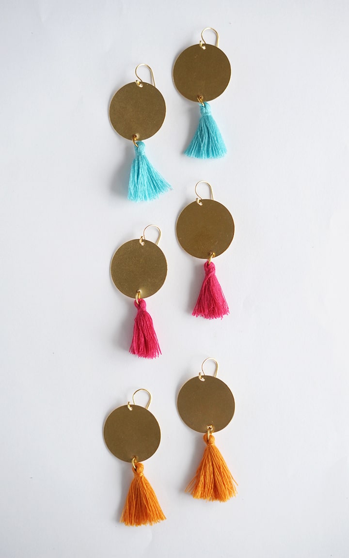 Make these modern DIY Statement Earrings!