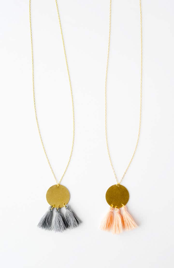 DIY Gold Tassel Necklace