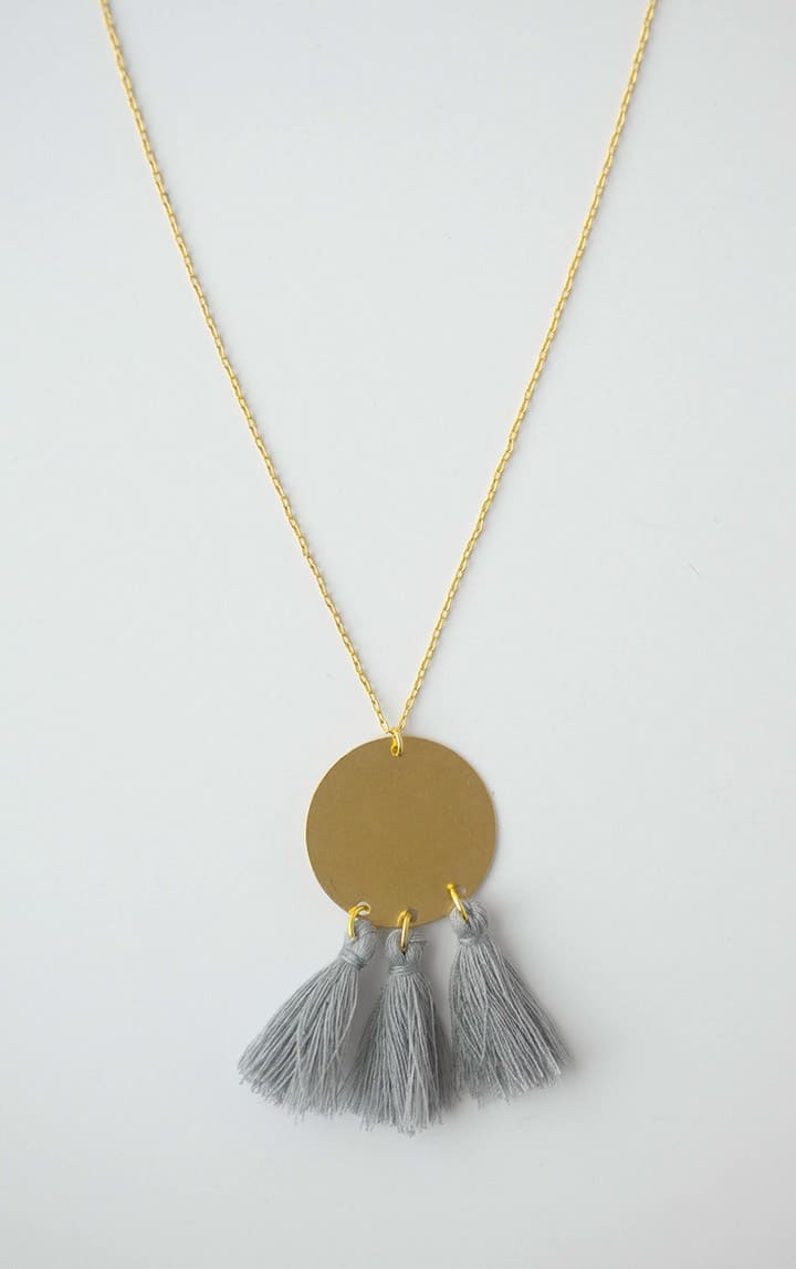 DIY Gold Tassel Necklace