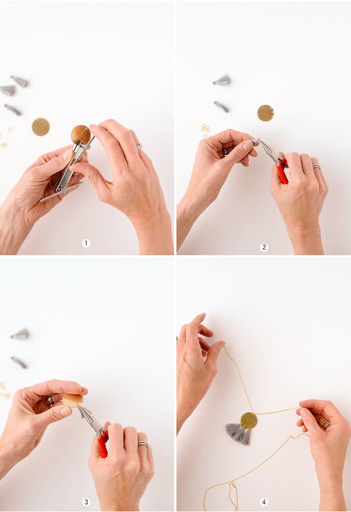 DIY Gold Tassel Necklace