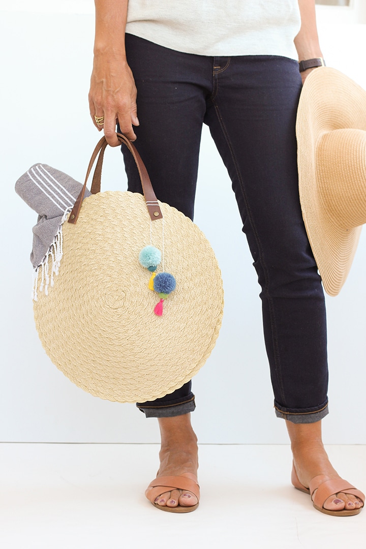 DIY Circle Beach Bag
