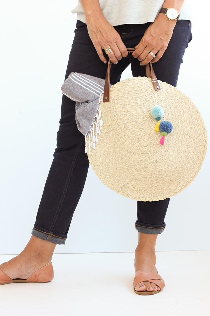 DIY Circle Beach Bag