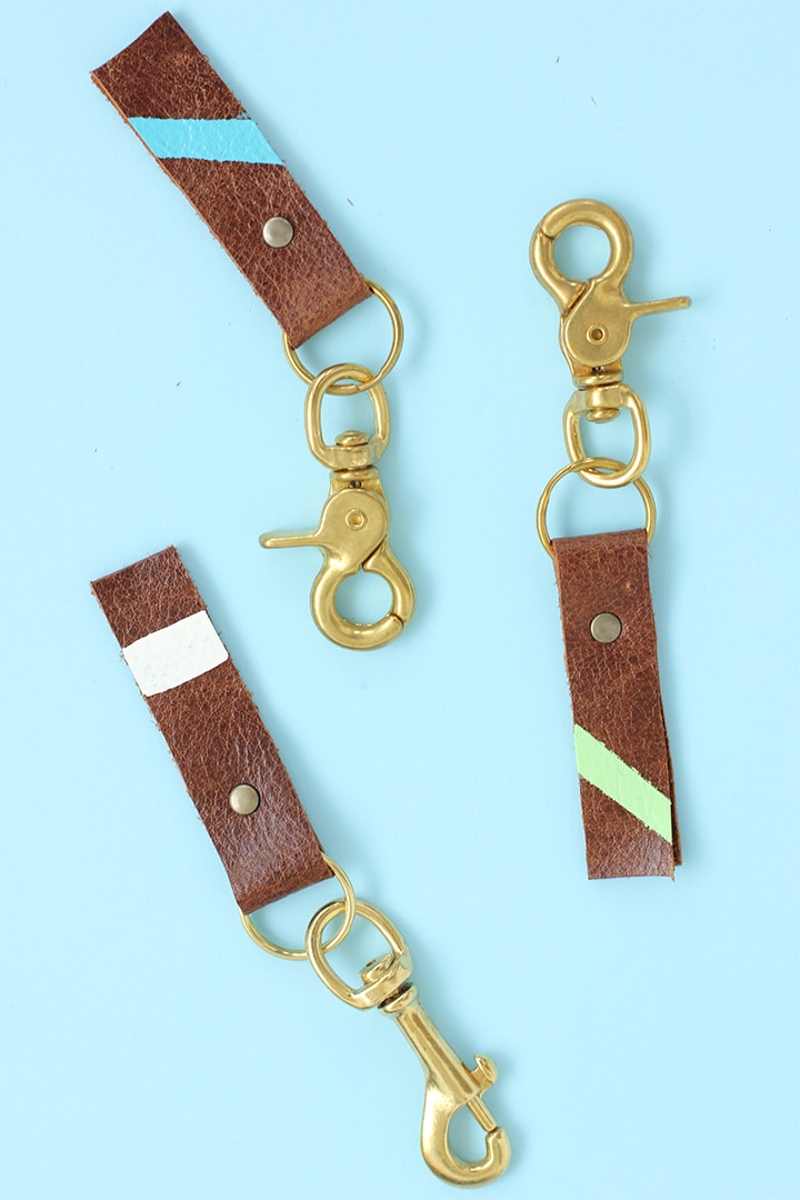 DIY Father's Day Leather Keychain