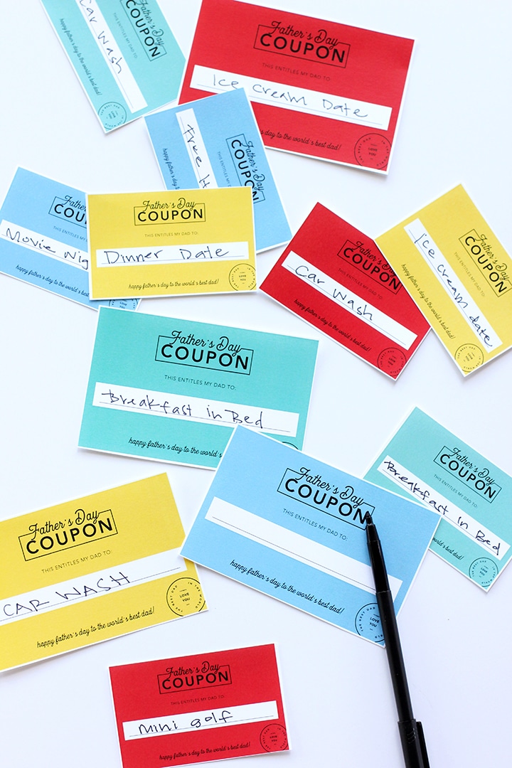 Father's Day Coupon Free Printable