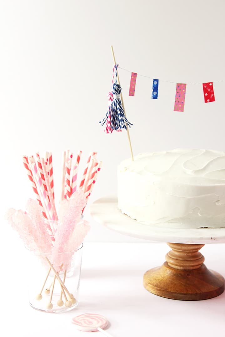 DIY Tassel Cake Topper