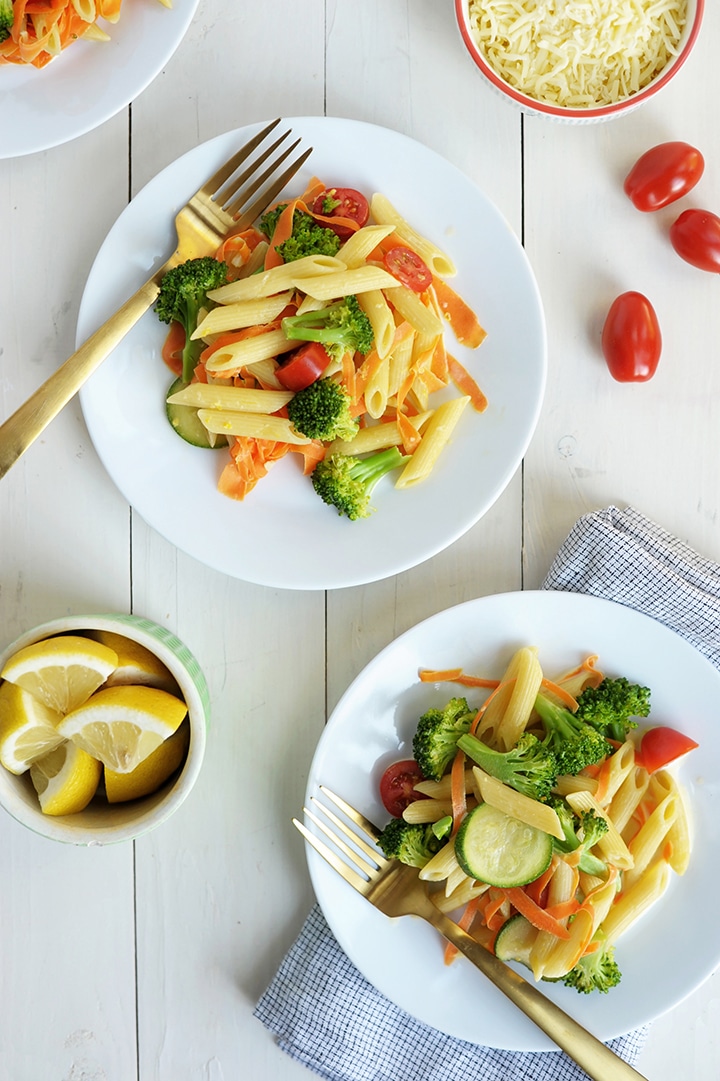 Easy Creamy Pasta Primavera recipe