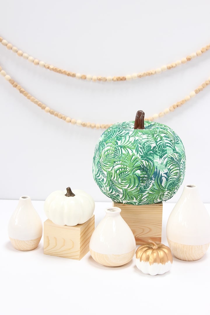 Mod Podge Faux Pumpkin with Paper Napkin