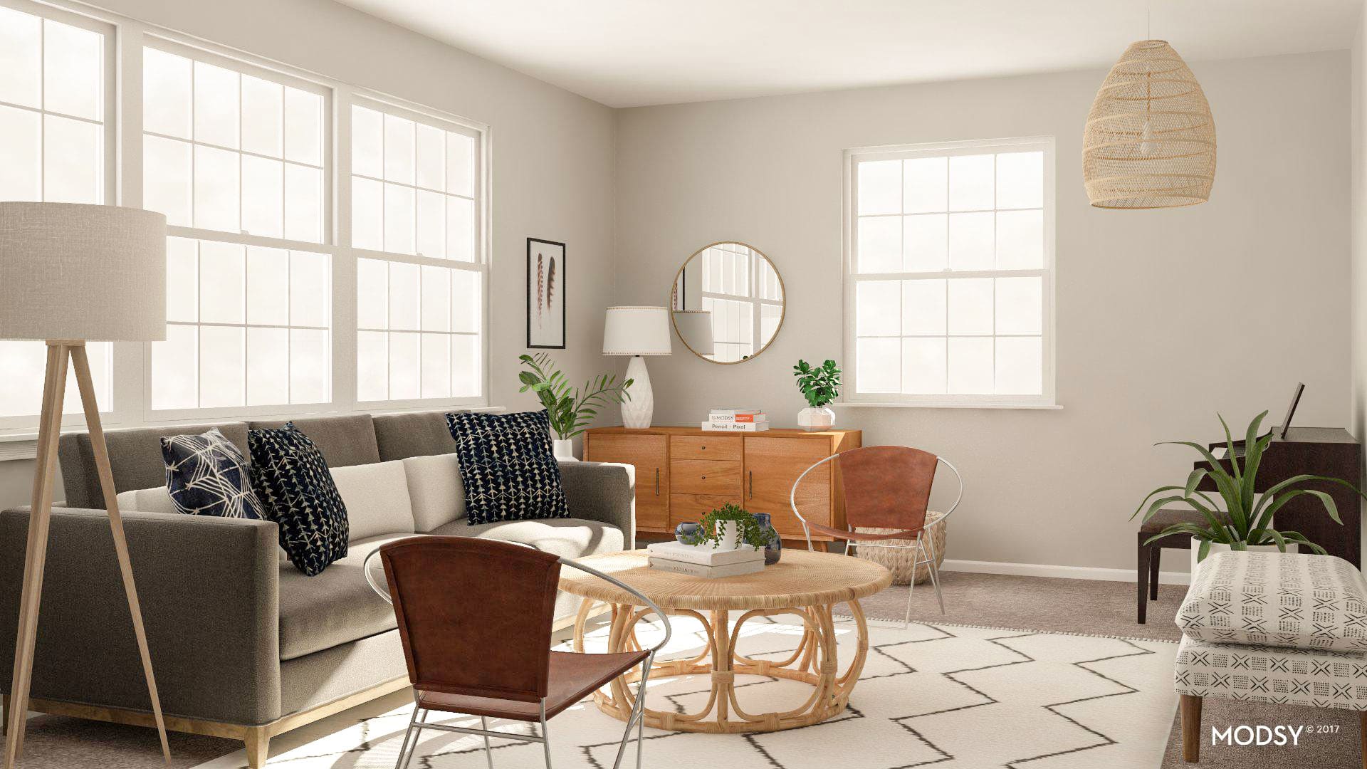Modsy living room reveal