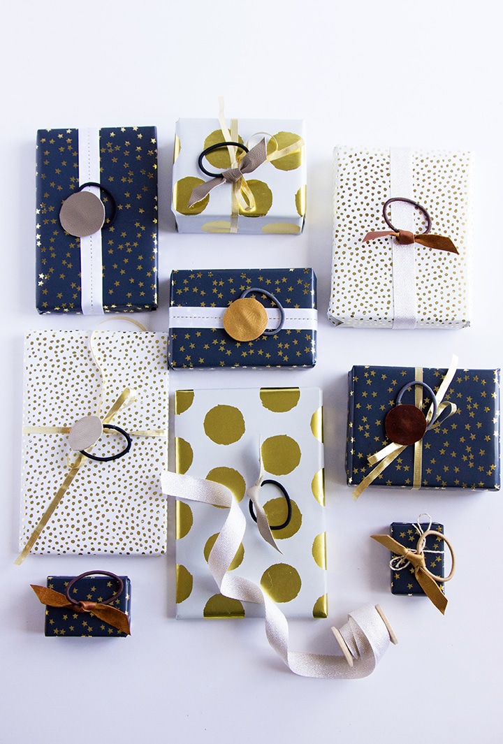 Handmade Holiday -DIY Leather Hair Ties Two Ways