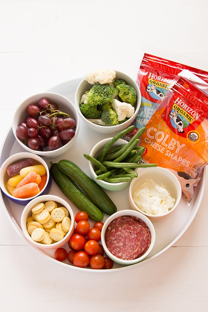 Make this kid-friendly appetizer board for the little ones.