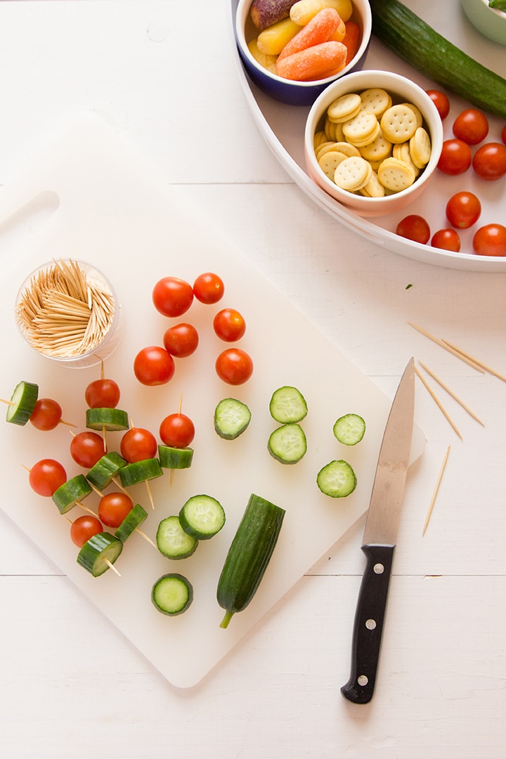 Make this kid-friendly appetizer board for the little ones.