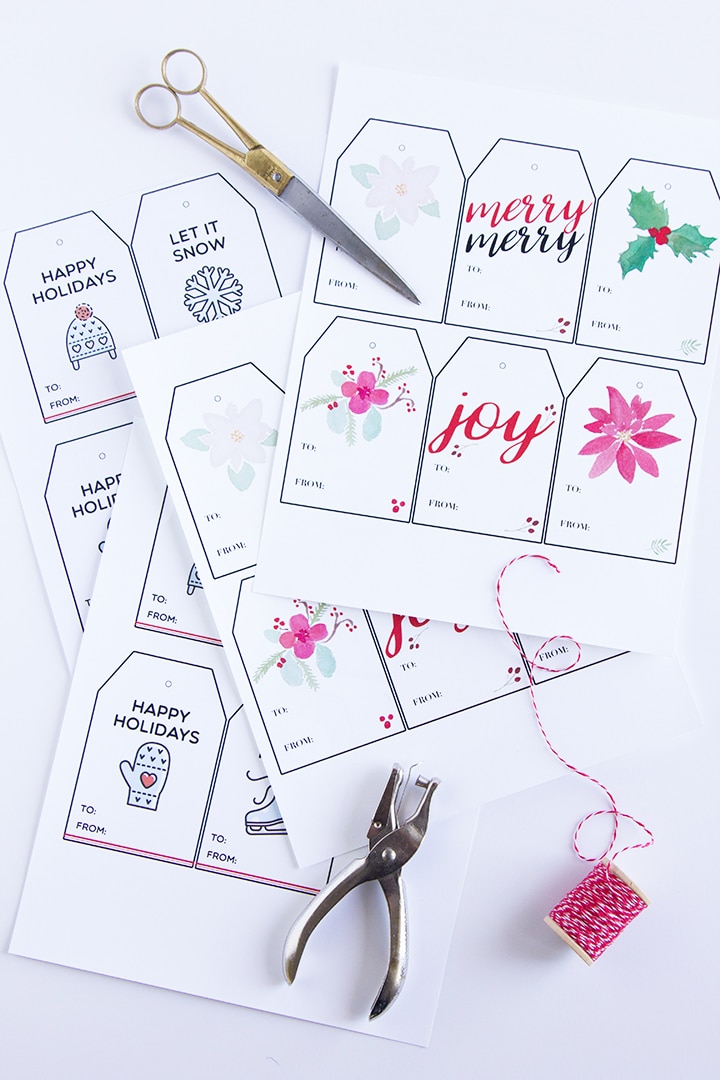 Printable Holiday Gift Tags