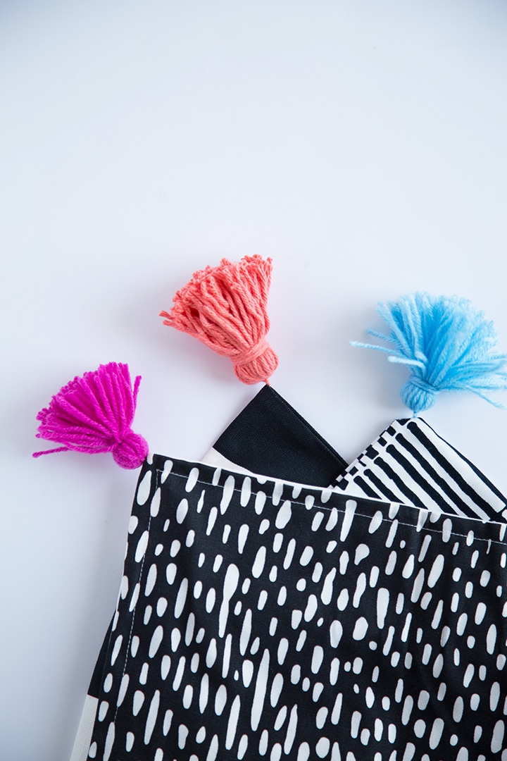 Ikea Pillow Case Hack – DIY Yarn Tassels