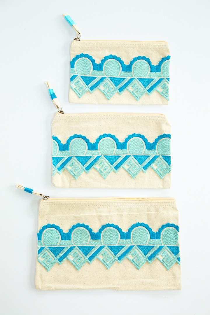 DIY No-Sew Embellished Pouch