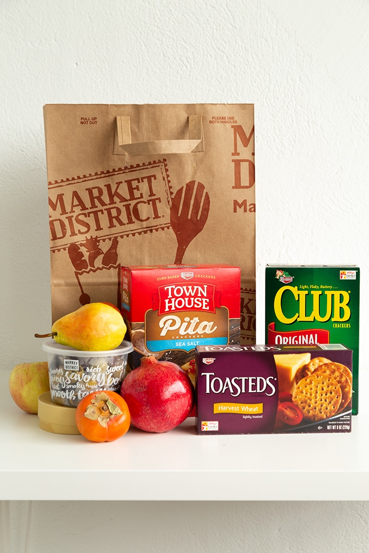 Holiday cheese board supplies from Market District