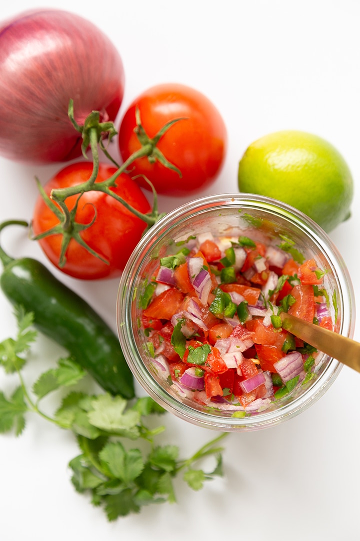 Homemade Pico de Gallo salsa recipe