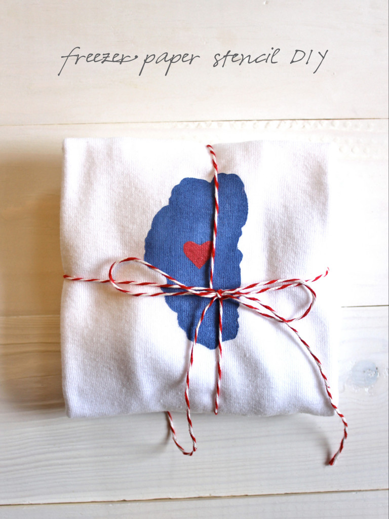 DIY project - Freezer paper stencil