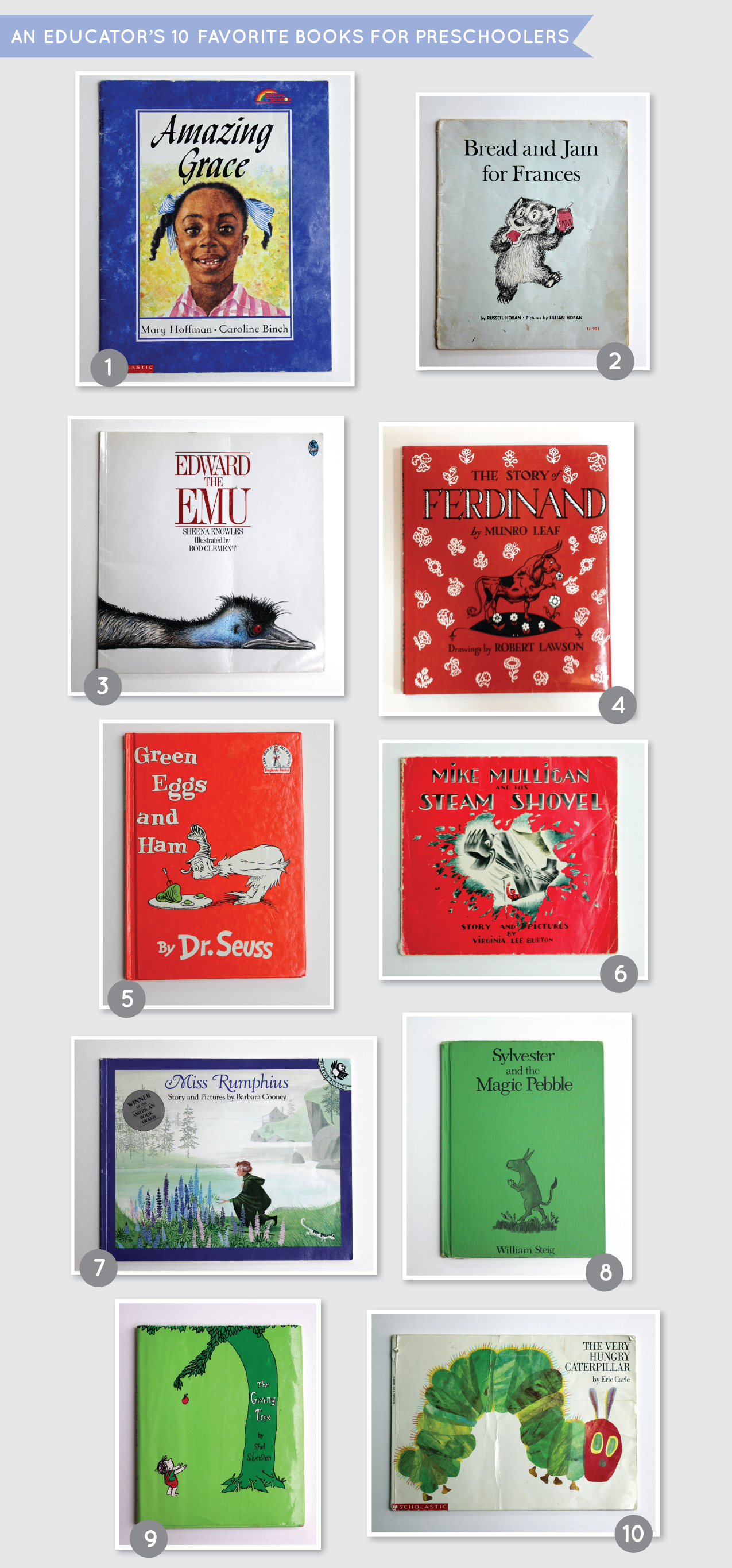 An Educator’s 10 favorite books for preschoolers