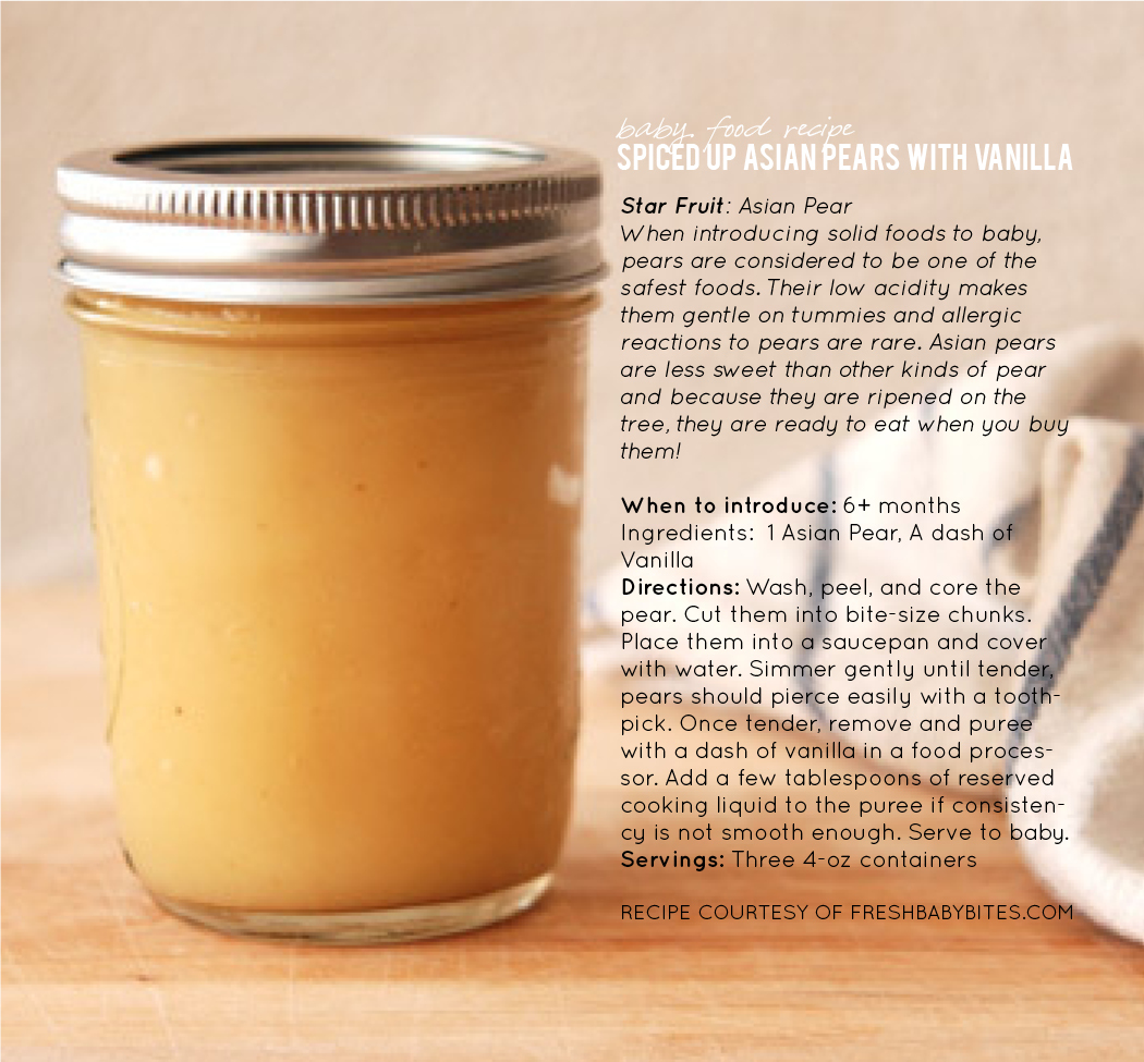 Fresh Baby Food Recipes