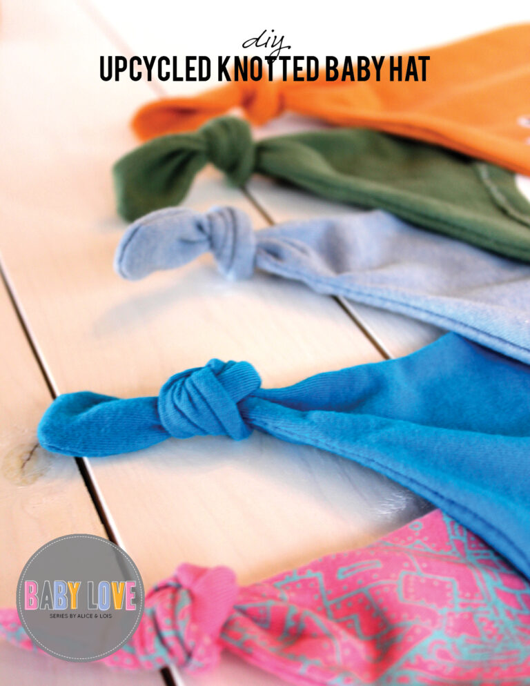 DIY Upcycled Knotted Baby Hat