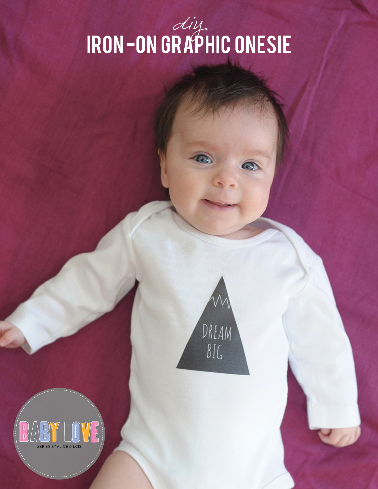 DIY Iron-on Graphic Onesie