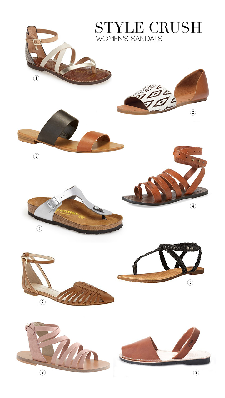 Roundup of favorite women's sandals for summer fashion on aliceandlois.com