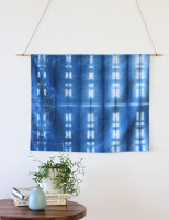 DIY Shibori Indigo Wall Hanging