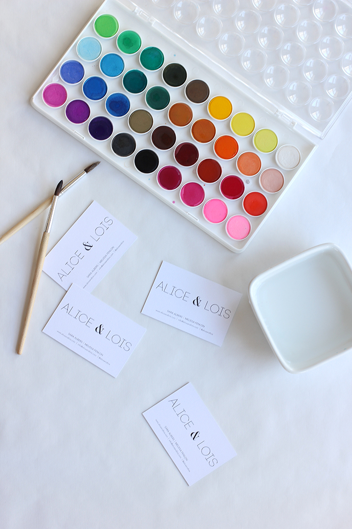 Watercolor Business Cards