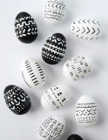 DIY Mud Cloth Inspired Easter Eggs