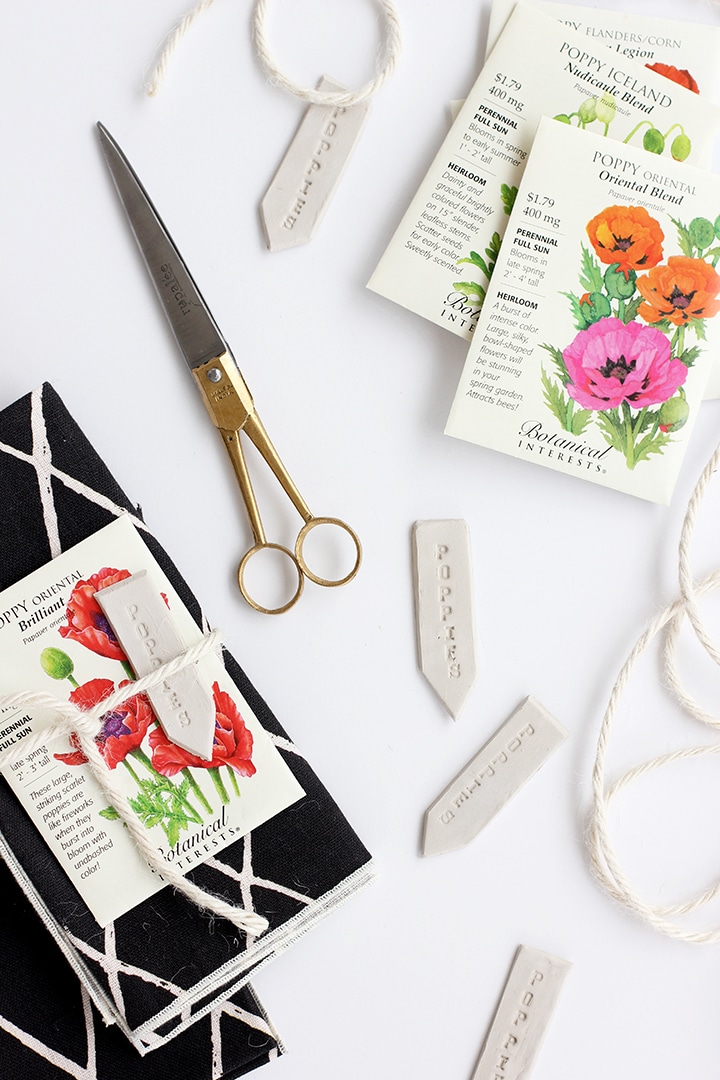DIY garden marker and spring place setting