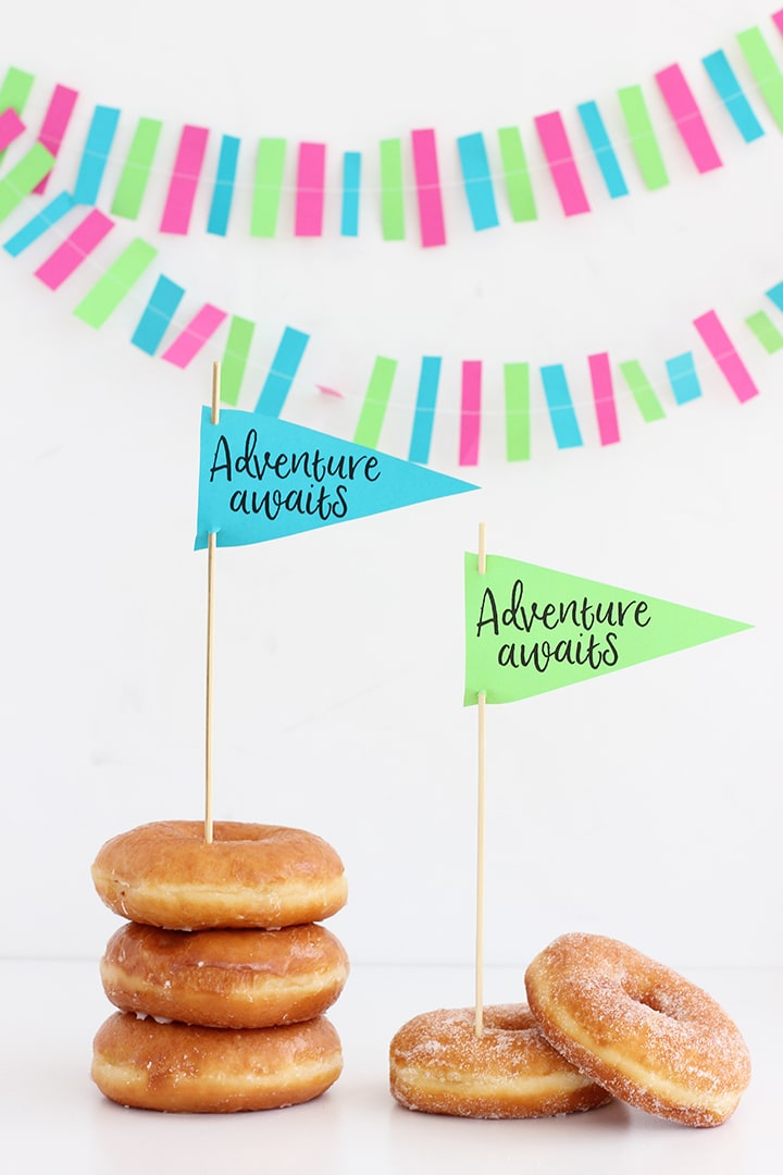 Adventure Awaits Printable Pennant with DIY Garland